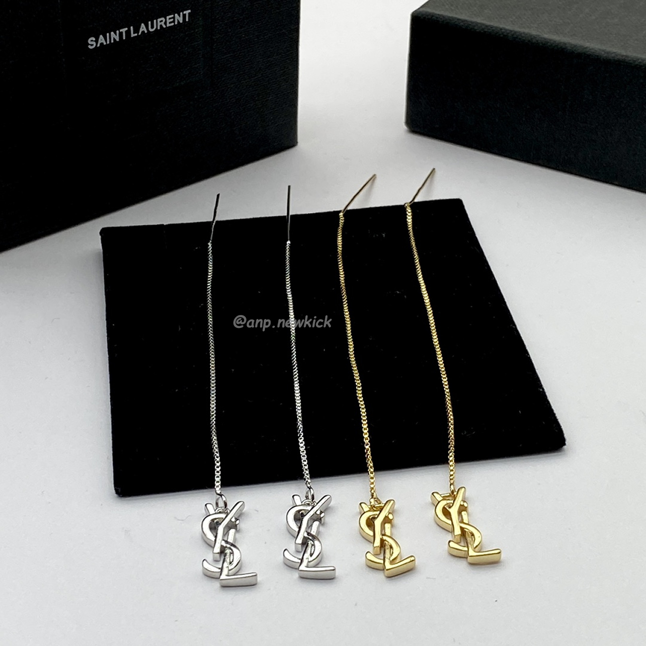 Saint Laurent Opyum Ysl Hanging Earrings (1) - www.newkick.vip